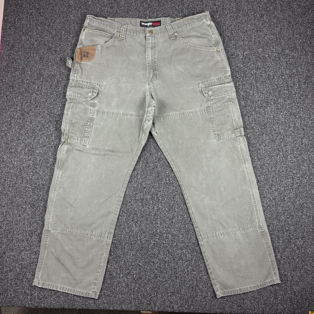 Wrangler Riggs Workwear Cargo Pants Mens 38x30 Green